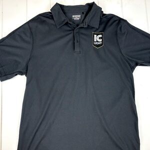 🍺Pittsburgh IC Light Beer Embroidered Black Polo Shirt